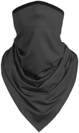 TClian Balaclava Neck Gaiter with Ear Loops Scarf Bandana UV Sun