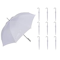 EZbrella All White Umbrellas, Box of 10