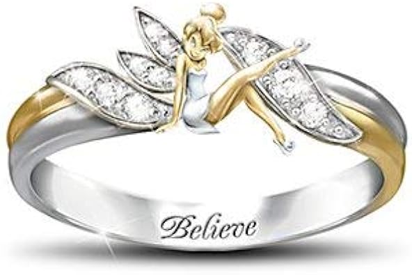 Disney Embrace The Magic Tinker Bell Ladies Ring Amazon Co Uk Jewellery