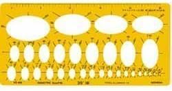 Uchida Template No.606 for Isometric Oval Ruler 1-843-0606