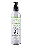 SFH Super Omega 3 + MCT Pet Oil Fish Oil + Coconut Oil | for All Pets | Increases Energy | Great for Skin, Coat, Joint, Heart and Immune System Health | Easy to Dispense | Liquid Form (8 oz)