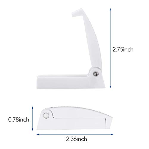 Leisure Coachworks 5 Pack White - Baggage Door Catch - Clip - Holder - for RV, Trailer, Camper, Motor Home Baggage Doors (5-Pack, White) - Thumbnail 5
