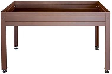 Mesa de cultivo lacada marrón 150 x 50 x 65 cm: Amazon.es: Jardín
