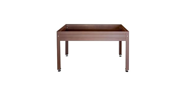 Mesa de cultivo lacada marrón 150 x 75 x 85 cm: Amazon.es: Jardín