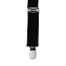 HDE 5 Pack Solid Color Straight Y-Back Clip Suspenders - 1 Inch Wide (Black, 42 inches)