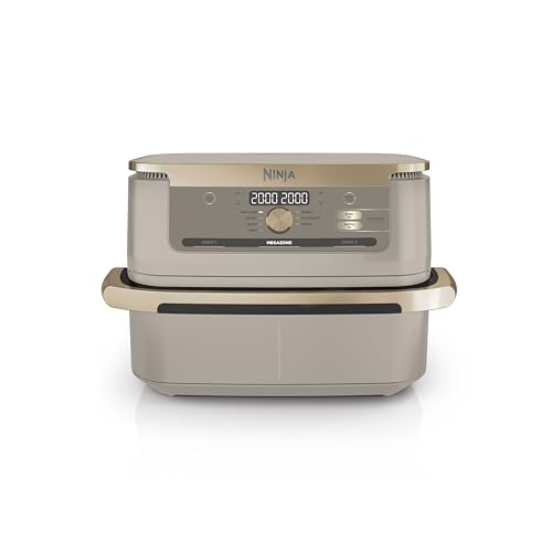 Ninja Foodi FlexDrawer Heißluftfritteuse, Dual Zone, Stone Gold AF500EUSD