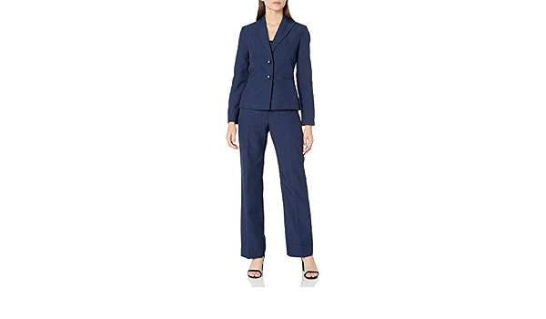 Le Suit Women's Two Button Pant Suit 