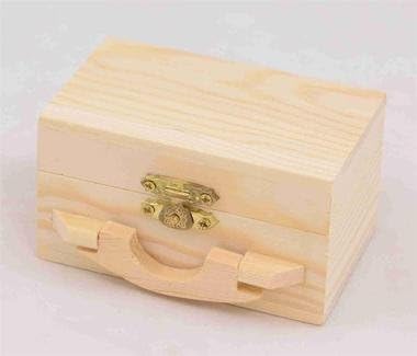 bx1252 pequeña caja de madera con asa: Amazon.es: Juguetes y juegos