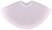 Simplicity Adult Classic Elastic 3-Layered Tulle Tutu School Event Skirt, White