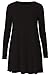 FashionMark Womens Long Sleeves Plus Size Swing Dress Ladies Plain Jersey Hanky Swing Dress