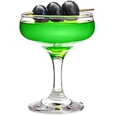 Vikko Cocktail Glasses Coupe Glass, Set of 6 Champagne Coupe Glasses, 7.4 Ounce Manhattan Glasses For Cocktails, Classic Martini Glasses, Vintage Coupe Cocktail Glass