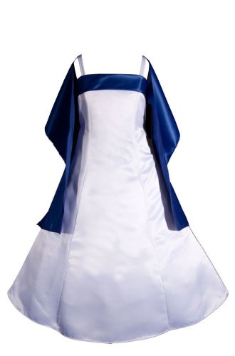 white flower girl dress size 16