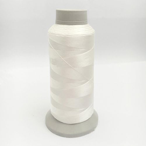 Eastern Fashional Life Heavy-Duty  Size T70#69 Bonded Nylon Sewing Thread - 1500 Yard Spool -(White)