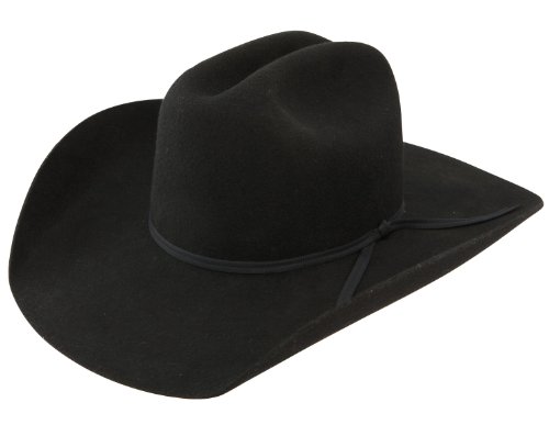 Resistol Boys Crossroads Jr Felt Cowboy Hat One Size Fits Size 7 & Smaller Black
