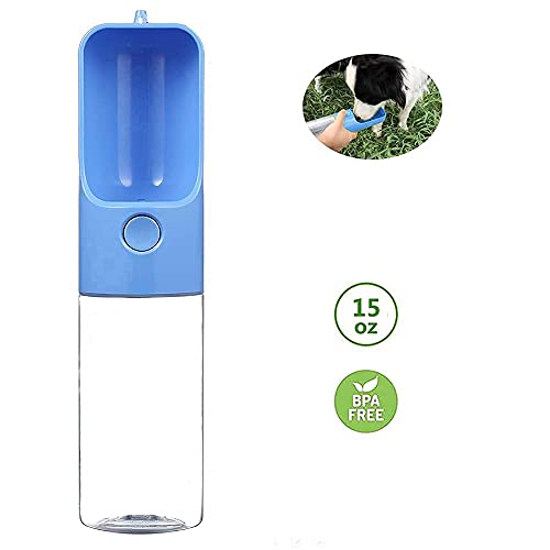 MTSLYH Dog Water Bottle 15 oz Dog Water Bowl 450 ml Portable Durable Dog Water Bottle With Leak-Proof Button BPA-free… - Image 5