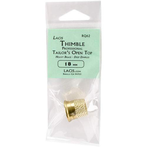 Lacis RQ62 18MM Open Top Tailor's Thimble, 18mm, Brown - Thumbnail 3