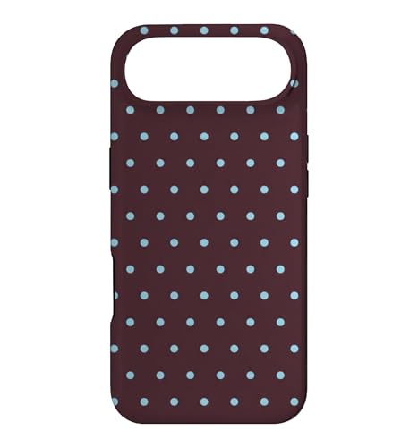 Elegante Brown and Blue Polka Dot Minimalist Pattern Case for iPhone Air