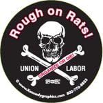 10 Rough on Rats Skull & Crossbone Hardhat Stickers K-27 S-72