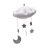 YeahiBaby Baby Crib Mobile Clouds Moon Stars Nursery Ceiling Mobile Hanging Decorations