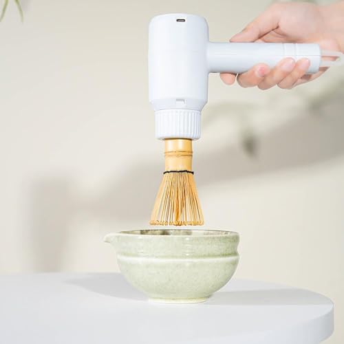 Matcha Whisk, Bamboo Whisk for Matcha Powder, Handcrafted Organic Traditional Japanese Chasen, 100-Prong Matcha Stirrer Wisk Mixer Brush for Authentic Tea Preparation