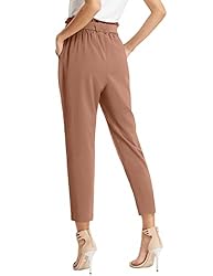 KANCY KOLE Women Business Casual Crop Trousers
