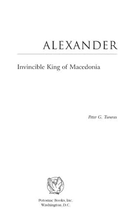 Amazon Com Alexander Invincible King Of Macedonia
