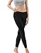 TSLA Women's High Waist Yoga Pants, Athletic 4-Way Stretch Leggings, Lightweight Workout Running Tights, Yoga Midwaist Pants Black, Medium