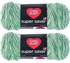 Bulk Buy: Red Heart Super Saver (2-Pack) (Peridot, 5 oz Each Skein)