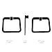 Marmolux Acc Burghead Collection 20832-BL Bath Towel Ring Stainless Steel, Black