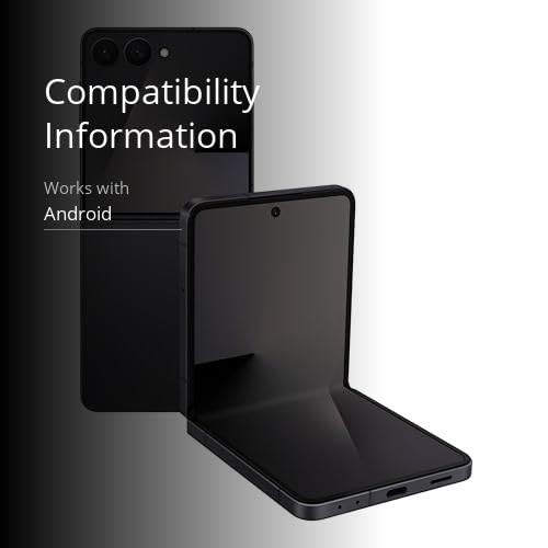 Teléfono celular Samsung Galaxy Z Flip7, teléfono inteligente con IA de 512 GB, Android desbloqueado, batería de larga duración, 2025, garantía del fabricante de EE. UU. por 1 año, negro azabache