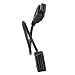OLLGEN 1.64 Feet/50cm OBD II OBD2 Splitter Cable Cord,16 Pin OBDii Male to Female Extension Cable,Auto Car Diagnostic Extender Cord Adapter