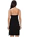 GYS Women's Bamboo Viscose Full Slips for Under Dresses Soft Adjustable Spaghetti Straps Cami Slip Dress, Black, X-Large
