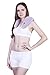 Microwaveable Aromatherapy Healing Neck and Shoulder Wrap - Herbs and Natural Clay Beads with Lavender for Hot/Cold Deep Penetrating Massage for Relax, Stress, Soothing and Stiffness Remedy (Purple)