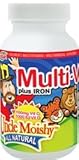 Uncle Moishy Multi-V plus Iron Chewable Zingy Cherry Flavor - 90 Chewables