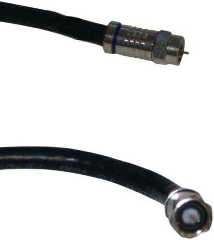Black Point Products BV-124 RG-6 Quad Shield with Connectors, 25-Foot