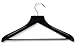 Honey-Can-Do HNGZ01524 Wood Wide Shoulder Suit Hangers, 2-Pack, Black