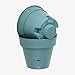 Santino Self Watering Planter Latina 6.9 Inch Jade Indoor/Outdoor Flower Pot with Bottom Watering and Water Level Indicator for All Plants, Flowers, Herbs