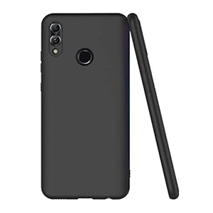 AICEK Compatible con Huawei Honor 10 Lite Cover, Silicone Custodia Molle di TPU Sottile Bumper Case Nero - immagine 5