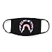NF Orang 4 Pack Shark Mouth Face Mask Cotton (Black, Pink, Purple, Camouflage)