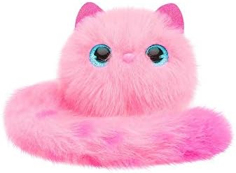 Pomsies Patches Plush Interactive Toys, Wearable Cutest Toys with Many Fun Activities for Kids,Pink