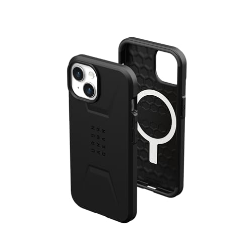 URBAN ARMOR GEAR UAG Case Compatible with iPhone 15 Plus Case 6.7" Civilian Bla…