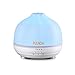 PULNDA X300 300ml Essential Oil Diffuser, Aroma Humidifier Ultrasonic Cool Mist with 4 Timer Setting, Transparent 7 LED Color lights, Adjustable Mist Mode and Waterless Auto Shut-off