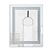 CO-Z Modern LED Bathroom Mirror, Dimmable Rectangle Lighted Touch Wall Mirror with Lights and Dimmer, Wall Mounted Contemporary Light Up Vanity Cosmetic Backlit Bathroom Mirror (24
