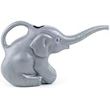 Union 63182 Elephant Watering Can, 2 Quarts, 0.5 Gallons, Gray, Novelty Indoor Watering Can