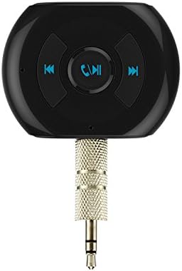 Buwei Bluetooth Receiver, Hand Free Car Kits Wireless Audio Receiver Aux 3.5mm Music Bluetooth Adapter for Home / Car Stereo System