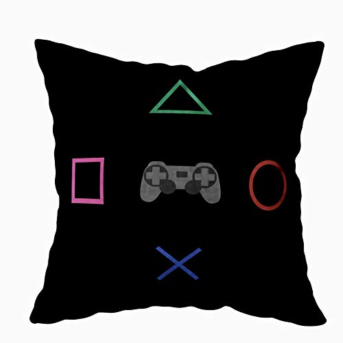 Tomkey Bed Pillows Hidden Zippered 20x20inch Flat Gaming Concept