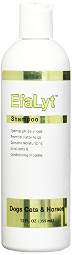 EfaLyt Hypoallergenic Shampoo Pets - Blend Proteins, Essential Fatty Acids - Control Flaking Scaling - Optimal pH Balance - Natural Moisturizer - 12 fl oz