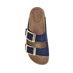 Madden Girl Women's Bodiee Slide Sandal, Navy