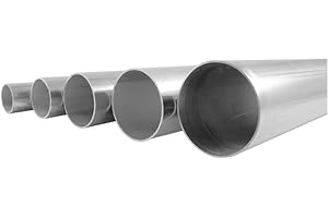 VEROCIOUS 1-1/4" OD 304/304L Stainless Steel Tubing, 16 Gauge (.065), Welded, A269, Mill ID, Bright Annealed OD - 1' Length