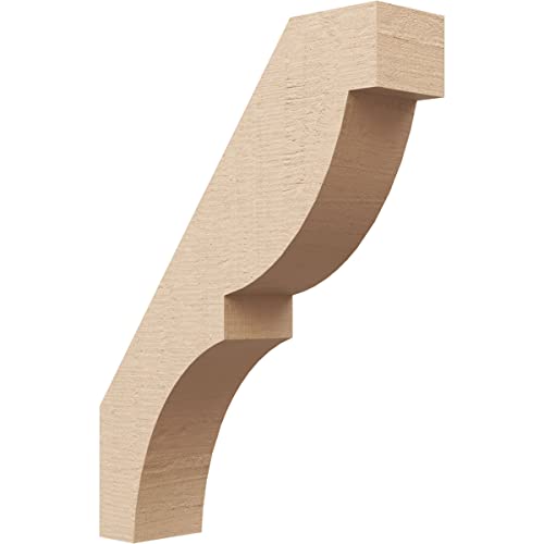 Timberthane Rough Cedar Faux Wood Valencia Knee Brace, 3"W x 12"D x 16"H, Prime…